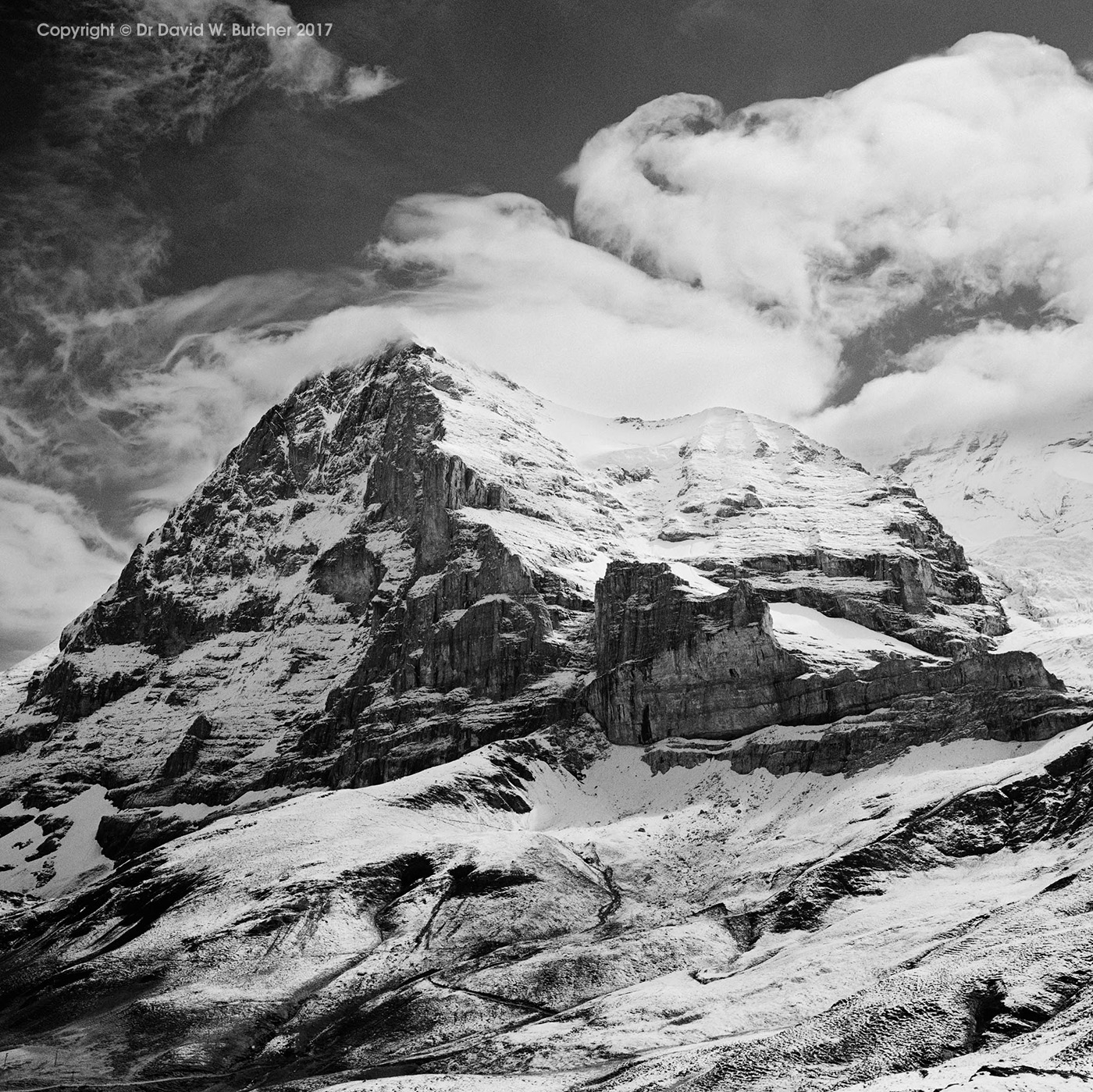 Wengen, Eiger and Clouds, Switzerland - Dave Butcher
