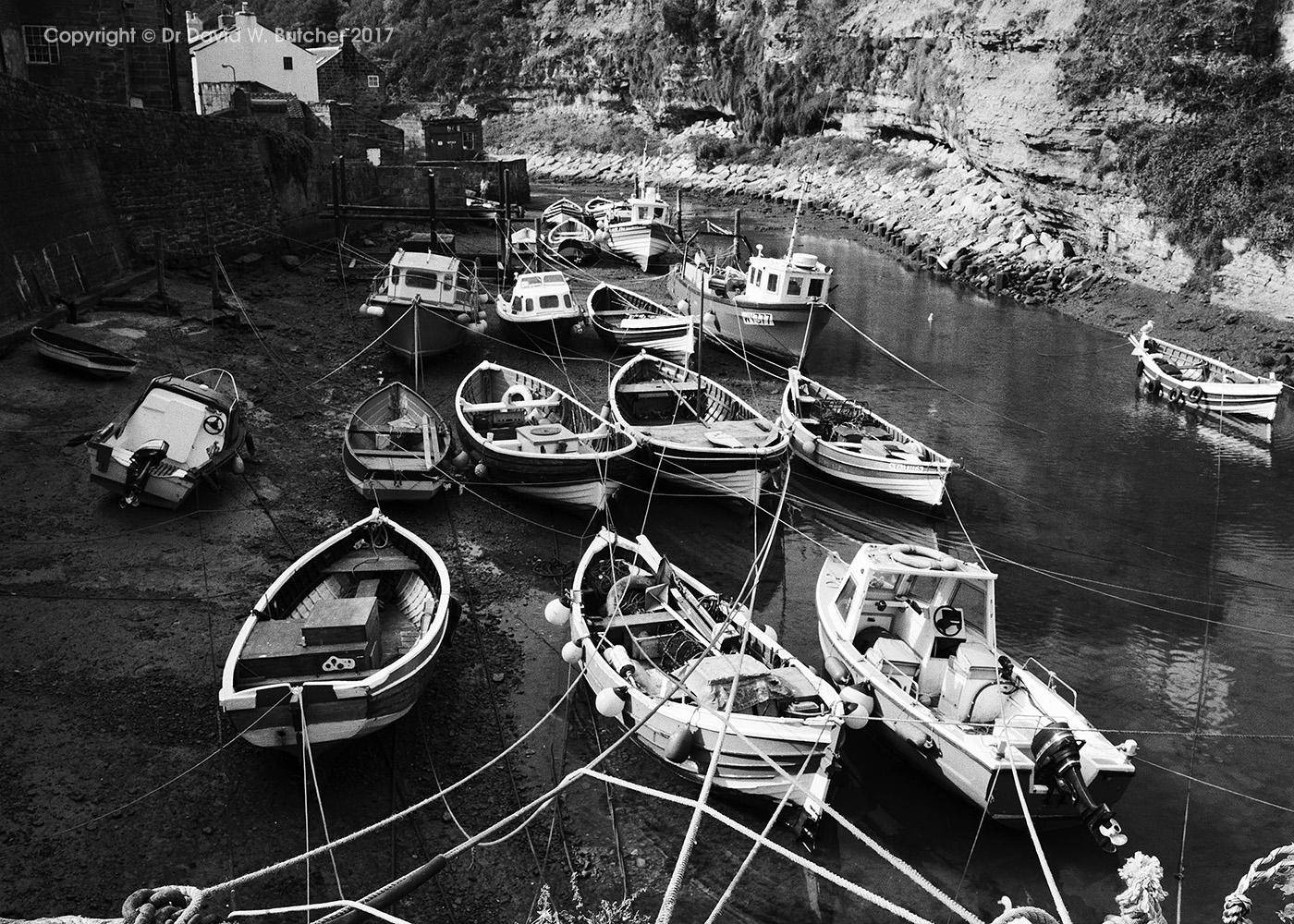 Staithes Harbour and Boats – Dave Butcher