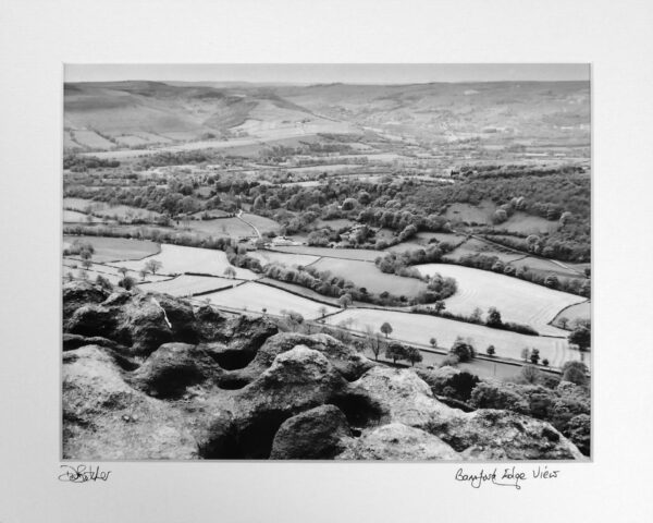 View from Bamford Edge over the Hope Valley, Peak District