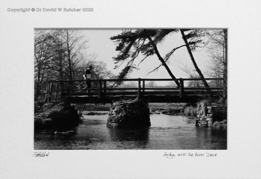 Bridge over River Dove, Wolfscote Dale near Beresford Dale and Hartington, Peak District